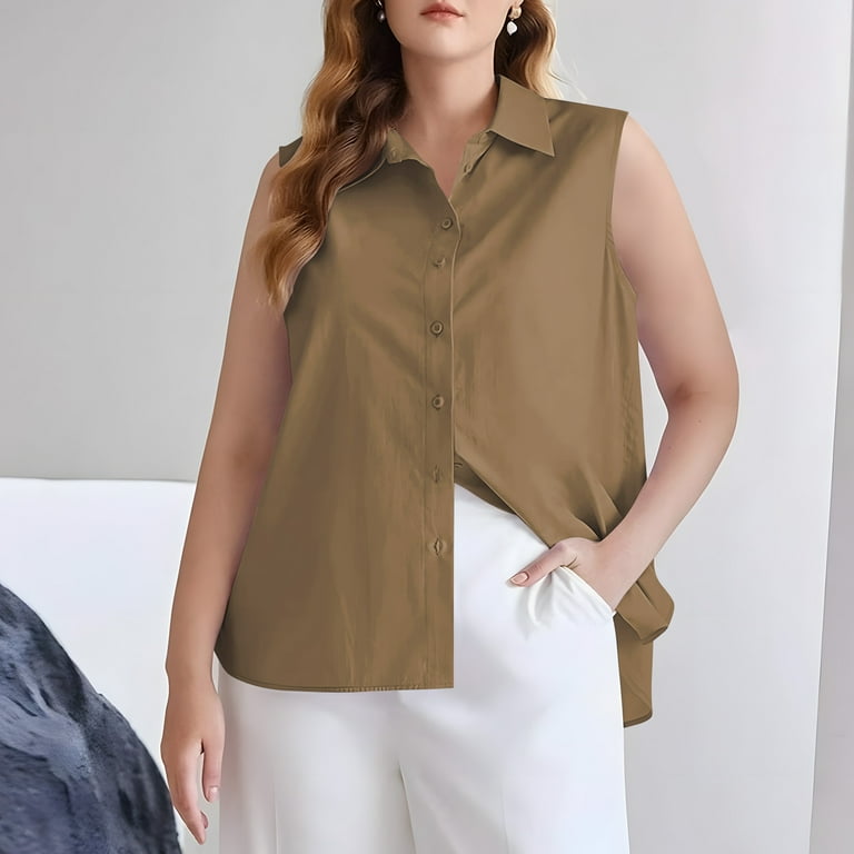 Women's O-Neck Loose Zipper Tank Tops Casual Printing Short Sleeve Blouse - AliE - Foto 7