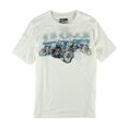 thumbnail image 1 of No Borders Mens Motorcycle Band Graphic T-Shirt, White, Small, 1 of 1