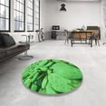 thumbnail image 4 of Ahgly Company Machine Washable Indoor Rectangle Transitional Neon Green Area Rugs, 8' x 10', 4 of 7
