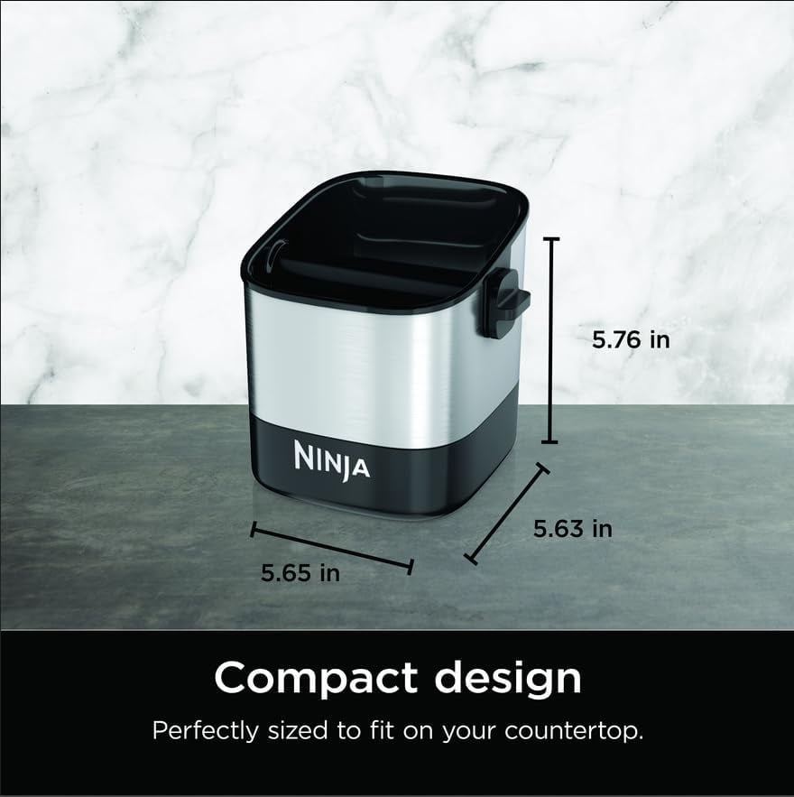 Ninja Luxe Café Knock Box, Accessories for Espresso Machine, Easy