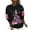 Pink, variant on Women Fashion Tree Print Sweatshirt Loose Round Neck Loose Blouse Top 80s Sweatshirts for Women