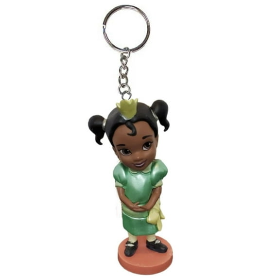 Princess Frog Tiana Toddler Baby Key Ring Keychain Animator PVC Ornament Figure New
