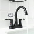 thumbnail image 3 of PARLOS Swivel Spout 2-Handle Bathroom Sink Faucet, Matte Black, 3 of 11