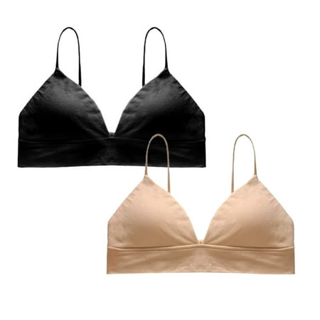 Ploknplq Bras for Women No Underwire brasieres Para Mujer plus Size Sports Bra push Up Balconette Bra without Light 2pc Underwire Bra Underwear Size spaghetti Strap Sports Bra B M Red S