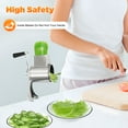 thumbnail image 2 of Multifunctional Manual Drum Cutter Stainless Steel Vegetable Grater & Multislicer for Thin Slices, Julienne, Dicing, and Shredding - Ideal for Carrots, Potatoes, Cheese, and More, 2 of 12