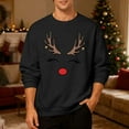thumbnail image 2 of VJATTWR Merry Sweatshirt Men Get it Fast Couple's Matching Crewneck Hoodie Unisex Pattern Print Long Sleeve Top, 2 of 6