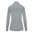 thumbnail image 5 of M&M SCRUBS Women's Long Sleeve Turtle-Neck T-Shirt Under Scrub (Heather Charcoal, X-Small), 5 of 5