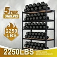 thumbnail image 3 of ZEUKMXOO 2200LBS Garage Shelving Unit, 72"H*35.5"W*15.8"D Adjustable Storage Shelves, 5-Tier Heavy Duty Shelf Rack for Basment, Garage, Pantry, Warehouse, Kitchen, 3 of 8