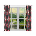 thumbnail image 3 of MKHERT Cute Pugs Dogs Window Curtains Kitchen Curtain Room Bedroom Drapes Curtains 26x39 inch, 2 Piece, 3 of 3