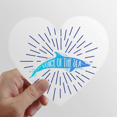 thumbnail image 1 of Dolphin Sound Swimng Sea Heart Vinyl Sticker Bicycle Bottle Decal, 1 of 3