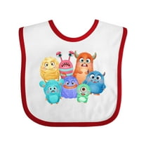 Inktastic Halloween Monsters Boys or Girls Baby Bib