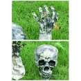 thumbnail image 2 of Piquets de Pelouse de Cour Zombie Effrayants Squelette Accessoire Décorations d'Halloween Vert, 2 of 6