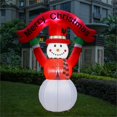 thumbnail image 2 of 8Ft Snowman Inflatable with Flashing Disco LED Lights, 2 of 6
