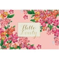 thumbnail image 2 of Allen, Candace 18x13 Gold Ornate Wood Framed with Double Matting Museum Art Print Titled - Pretty Floral on Pink, 2 of 4