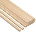 thumbnail image 1 of Unique Bargains 1/4 Inch Dowel Rods Wood Sticks 12 Inch Long Square Wooden Dowels 20 Pcs, 1 of 6
