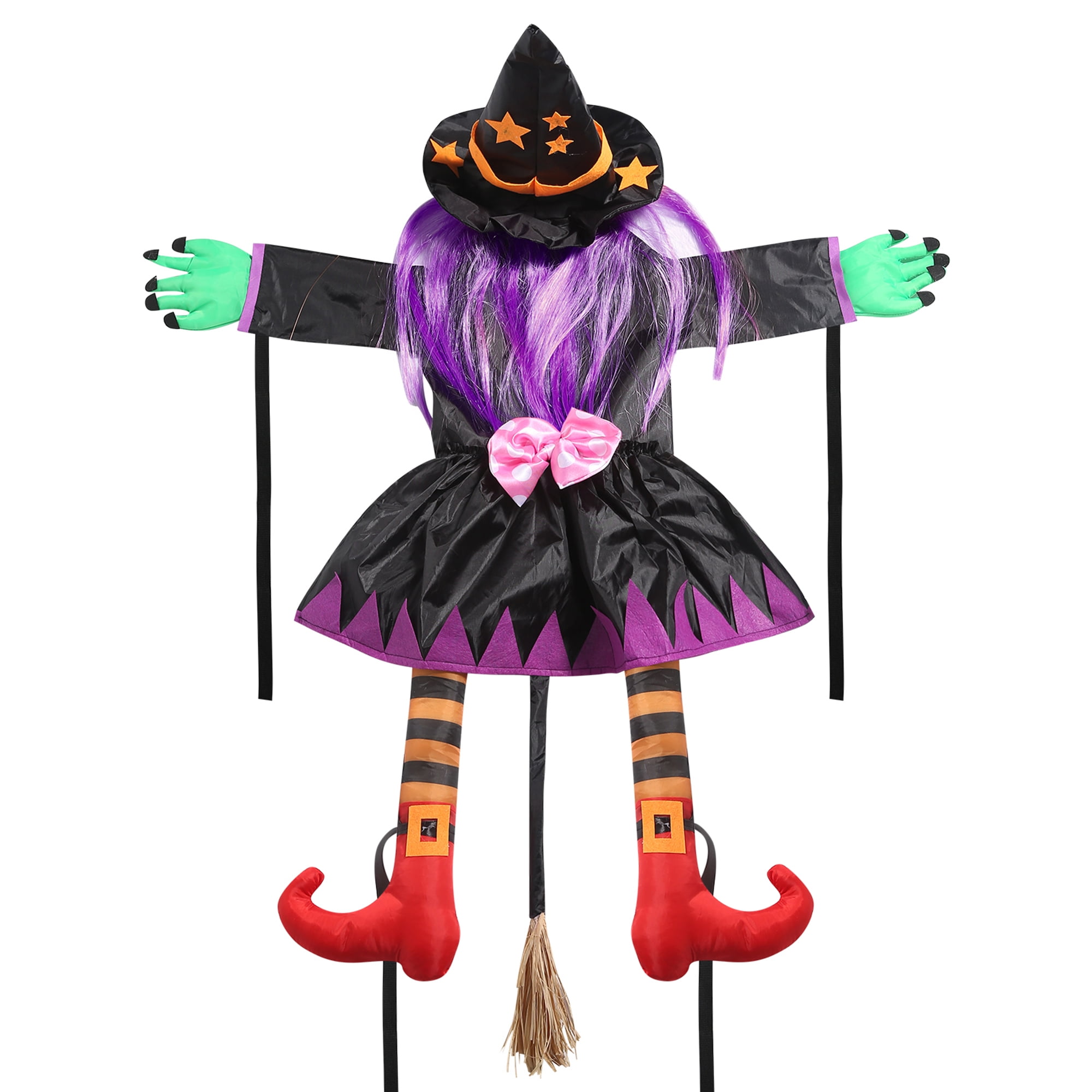 Crashing Witch into Tree Halloween Decor Hanging Witch Decorations Yard ...