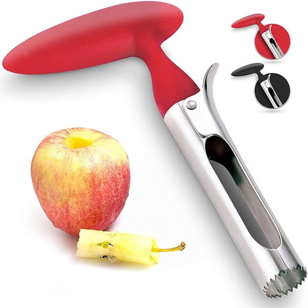 Herramienta para quitar el corazón de manzana de alta calidad: fácil de usar y limpiar, núcleo de manzana resistente con punta dentada, núcleo de acero inoxidable para manzanas y peras, una sola fruta