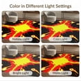 thumbnail image 7 of ODIKA 5'x7' Washable Area Rug Non-Slip, Low Pile, Stain Resistant Alfombra Gamepad Burst Motif Gamer Glowing Border Cracked Field for Guest Room, Lounge, Apartment, 7 of 7
