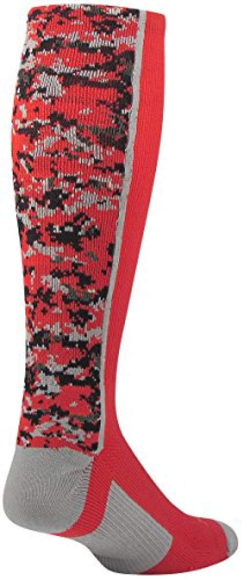 TCK Digital Camo OTC Socks (Red, Medium)