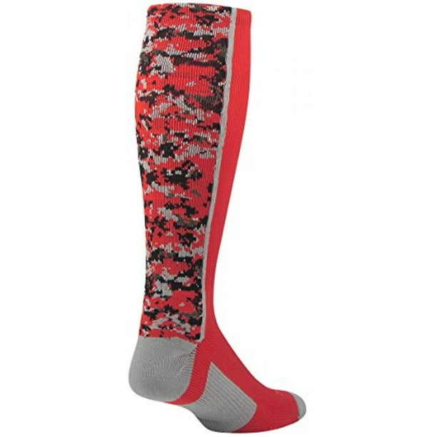 TCK TCK Digital Camo OTC Socks (Red, Medium)