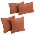 thumbnail image 2 of Blazing Needles Corded Microsuede Throw Pillow Set, Spice 4 Count, 2 of 2