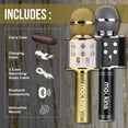 thumbnail image 2 of Mockins Black & Gold Handheld Microphones | 2-Pack | Built in Bluetooth Speaker, 2 of 12