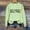 Green, variant on QUNYINEY Casual Sweatshirts for Women Trendy Long Sleeve Crew Neck Volleyball Mom Gray Tops Loose Pullover Drop Shoulder Sweatshirts