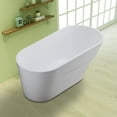 thumbnail image 5 of Vanity Art Acrylic Freestanding Soaking Bathtub with Overflow and Pop-Up Drain, 5 of 5