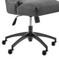 thumbnail image 6 of Modway Empower Channel Tufted Fabric Office Chair in Black Gray, 6 of 9
