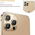 thumbnail image 6 of Dteck Camera Lens Protectors for iPhone 13 Pro, Metal Full Cover + Tempered Glass Circle Screen Camera Protection For Apple iPhone 13 Pro, Gold, 6 of 6