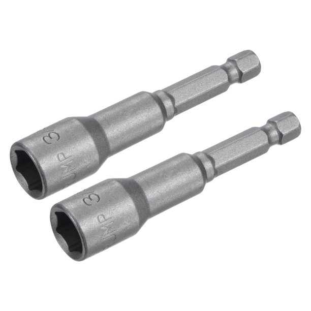 Uxcell Punta Magnética para Controlador de Tuerca de Cambio Rápido Hexagonal Paquete de 2 3/8"