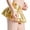 Gold, variant on Women's High Waist Solid Role Play Pleated Mini Skirt Ruffle Lingerie Super Short Skirts Shiny Flared A-Line Skirt Wyongtao Clearance Under $10.00