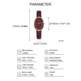 thumbnail image 4 of Fashion Women's Watch Small Face Watches Analog Quartz Wristwatch for Ladies Birthday Gift with Leather Band, 4 of 4