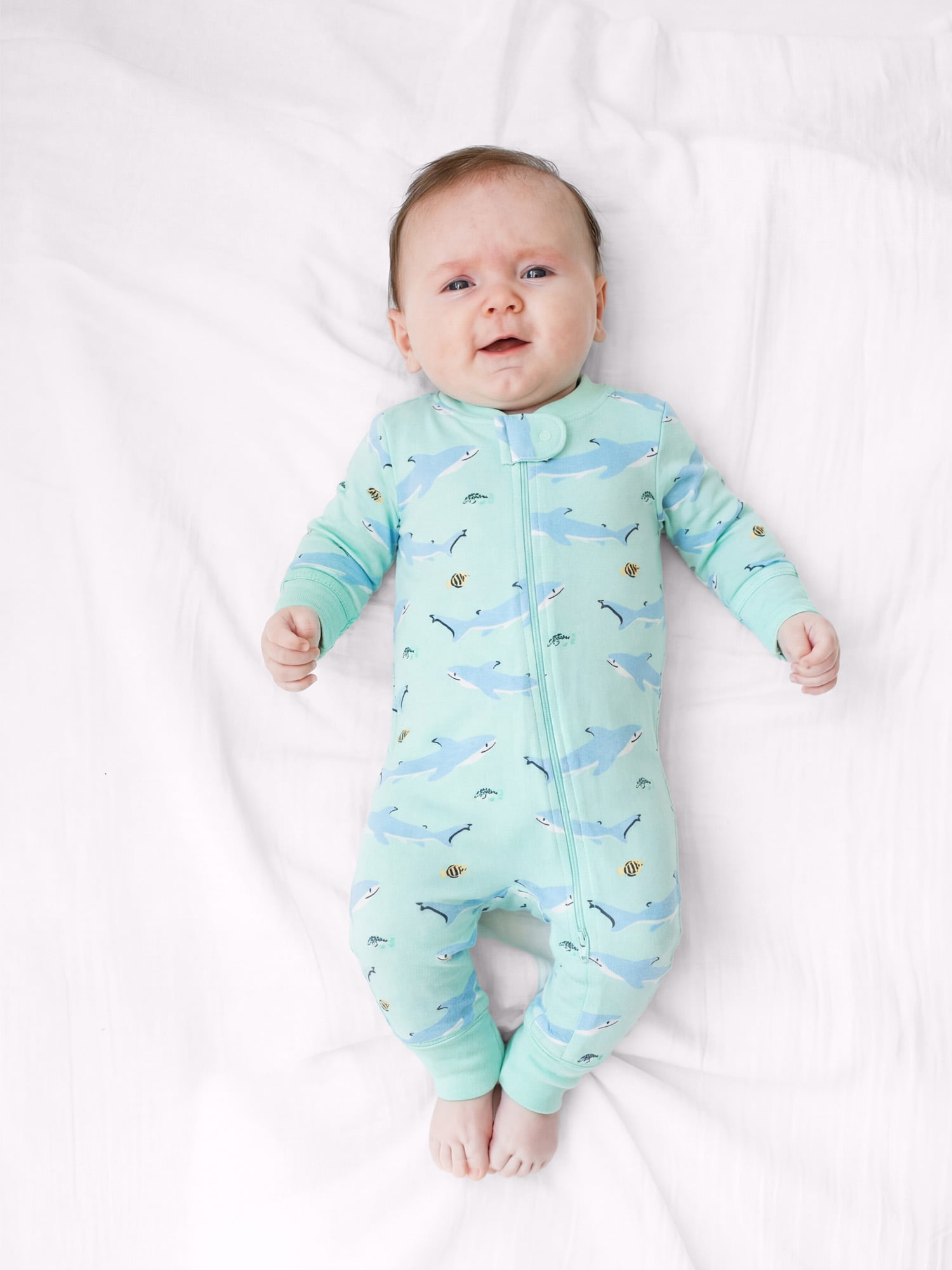 M+A by Monica + Andy, Organic Cotton One-Piece Coverall, Sizes Newborn - 18-24 Months
