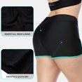 thumbnail image 5 of Alove Women Plus Size Swim Shorts High Waist Board Shorts Stretchy Color Contrast Swimsuit Bottoms, 5 of 7