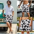 thumbnail image 5 of Psesaysky Trendy Cow Print Couples Matching Swimsuits Removable Pad Bikini and Board Shorts for Women Men Summer Beach Corss Front Swimsuit or Drawstring Swim Trunks Plus Size 2026, 5 of 7