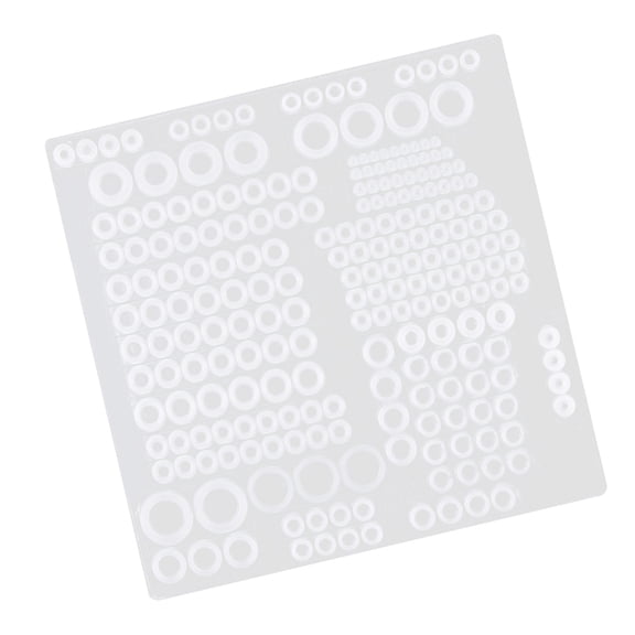 Food Grade Silicone Gasket Assortment Kits Flat Hose O-Rings Sealing Gasket for Seal Plumbing Faucet Hose Enduring