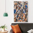 thumbnail image 4 of Jackson Pollock Canvas Wall Art Framed 《Untitled No.15》 Print Paintings Poster Canvas Wall Art Prints Poster Gifts Photo Picture Painting Posters Room Decor Home Decorative 12x18inch(30x45cm), 4 of 6