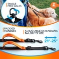 thumbnail image 4 of Correa para perros SparklyPets doble con bungee y cinturón manos libres, 4 of 7
