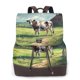 thumbnail image 1 of Disketp Prairie Pasture Cow Mochila de Cuero para Mujer, Bolso de Espalda Antirrobo con Estilo para Viaje, Trabajo y Uso Diario, 1 of 4