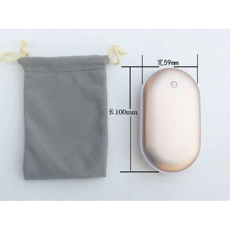 Rechargeable Portable Power (Panda Rover 5200mAh Rechargeable Electric Pocket Pebbles Hand Warmer / Portable Power Bank for iPhone Samsung Huawei)