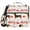 Dachshund and Cherry, variant on 3 Ring Zipper Binder with Shoulder Strap Waterproof Trapper Keeper 2 Inch D-Ring 500 Sheets Capacity Modena Purple and White Striped
