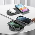 thumbnail image 5 of 30W Wireless Charger Mat Dual 15W Fast Wireless Charging Pad Station For Apple iPhone 14 Pro Max 14 Plus 13 Pro Max 12 Pro 11 XS 8Plus Samsung Galaxy S22 S21 S20 S10 Note 20, 5 of 6