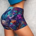 thumbnail image 2 of Sikiie Underwater Turtle Dolphin Octopus Print Workout Shorts Women Scrunch Butt Gym Shorts Seamless High Waist Tummy Control Yoga Biker Athletic Shorts, 2 of 5