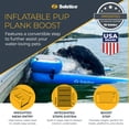 thumbnail image 2 of Solstice Original Inflatable Pup Plank Dog Float Floating Ramp Ladder, 2 of 9