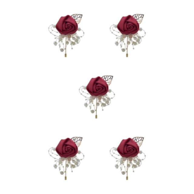 Redempat Versatile Wedding Brooch Add Classy And Sophisticated Touch To Any Look Modern Minimalist Brooch Pin Winered 5Set