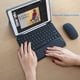 thumbnail image 4 of Teclado Bluetooth con panel táctil para iPad Pro Trackpad teclado inalámbrico Bluetooth para iPad iOS tableta Smartphone portátiles Mac, teclado inalámbrico delgado redondo, 4 of 5