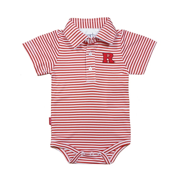 Infant Garb Scarlet/White Rutgers Scarlet Knights Carson Polo Bodysuit