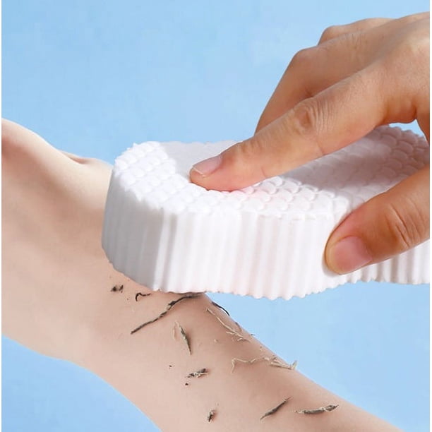 Paquete de 2 esponjas de baño exfoliantes ultra suaves blancas, esponjas de baño exfoliantes corporales, reutilizables, con cordón