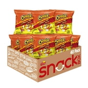 Cheetos Cheese Flavored Snacks, SE33Flamin' Hot Crunchy, 1 Ounce (Pack of 40)